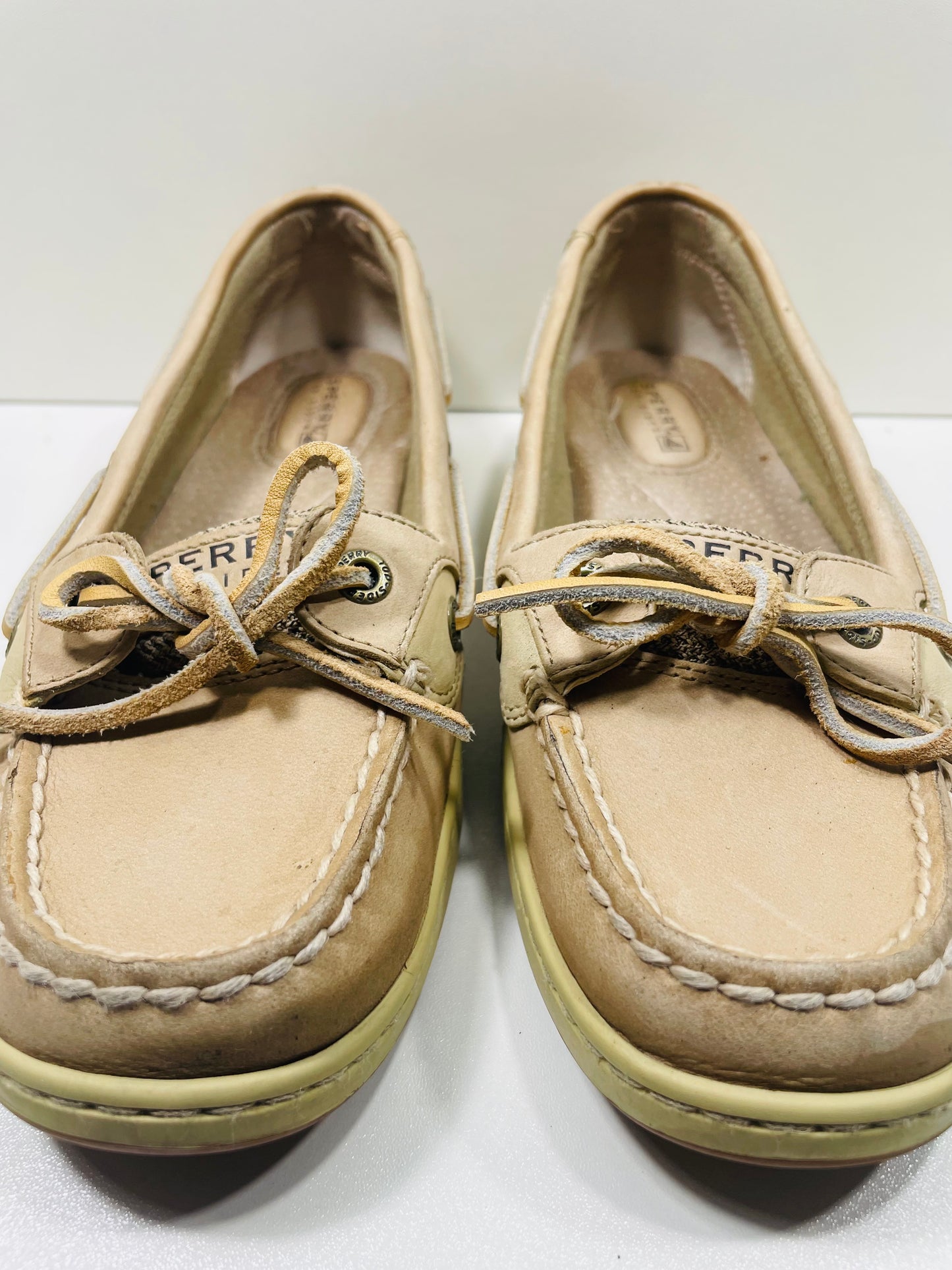 Sperry Top Sider Tan Leather Shoes Ladies 6.5