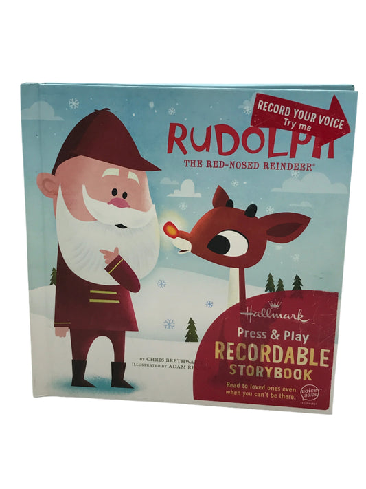 TESTED Hallmark Press & Play Recordable Storybook  Rudolph the Red Nosed Reindeer