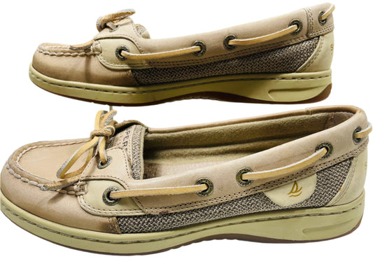 Sperry Top Sider Tan Leather Shoes Ladies 6.5