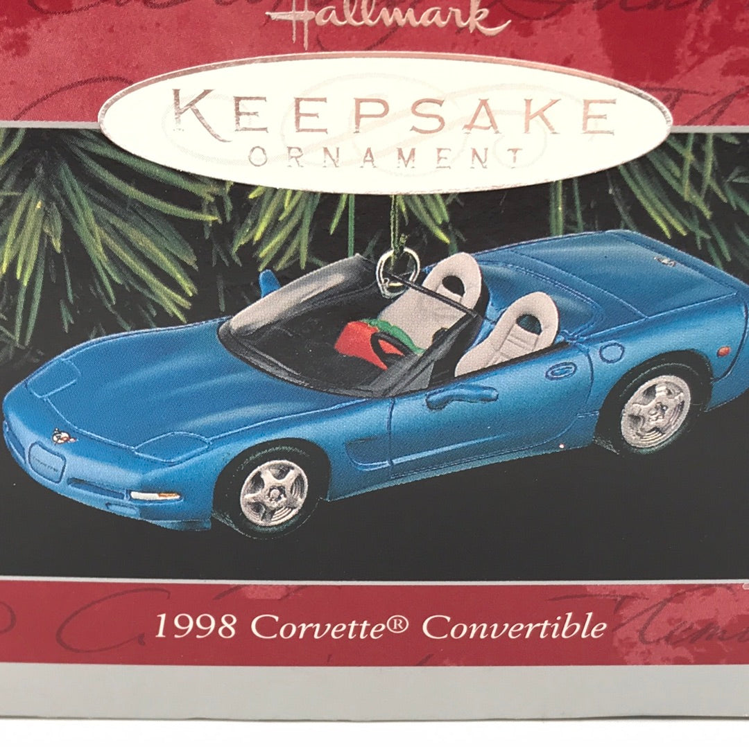 Hallmark Ornament NIB: (1998) 1998 Corvette Convertible Blue