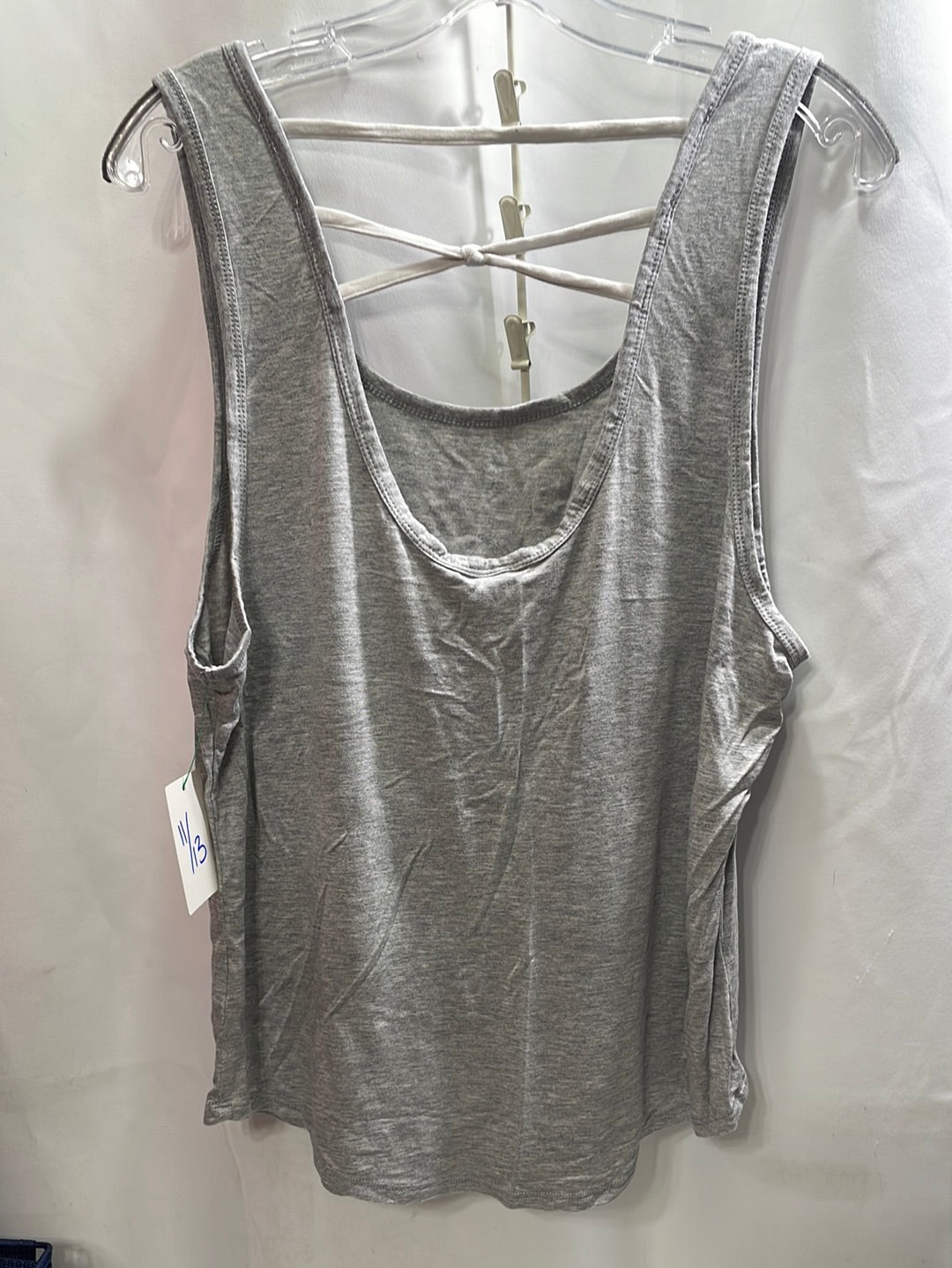 No Boundaries Patriotic Gray Tank Top Stay Cool Popsicle Juniors 11/13