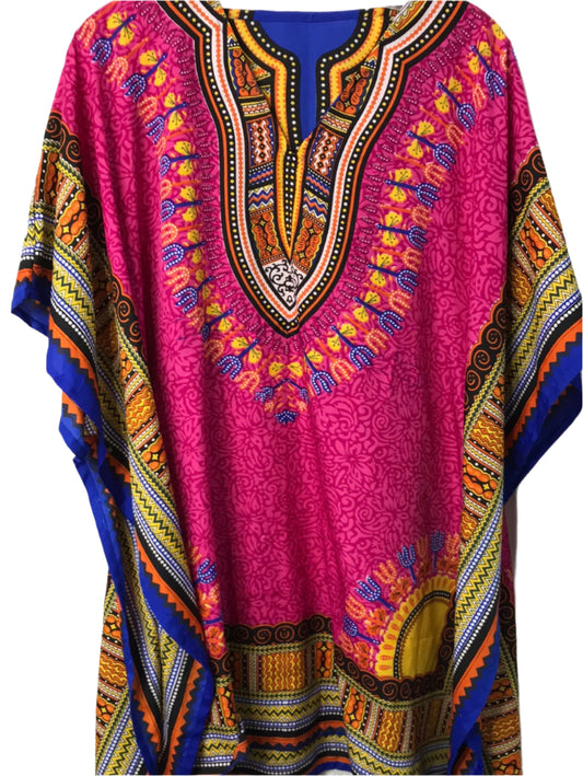 Multicolored Print Tunic Ladies- OS