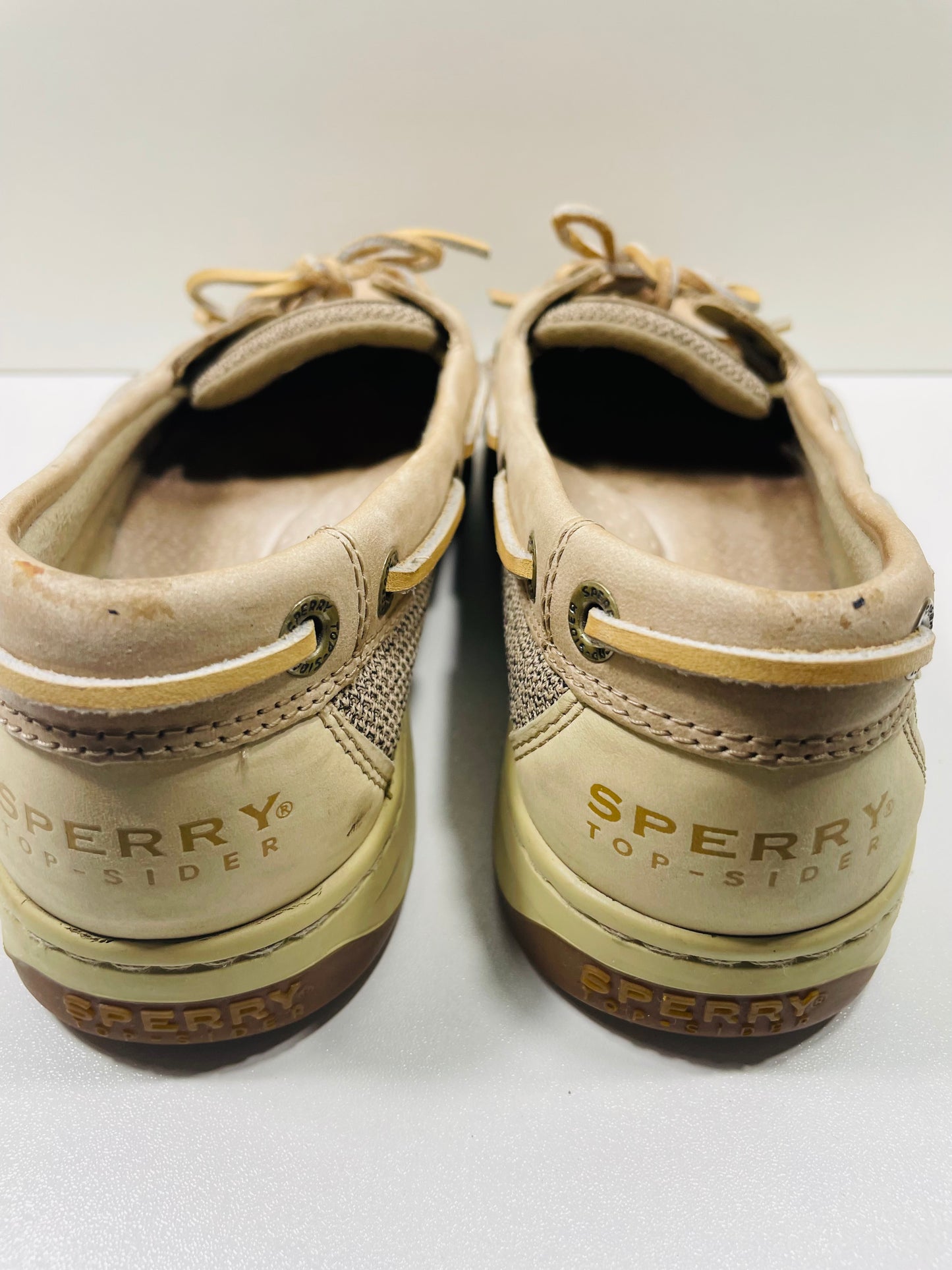 Sperry Top Sider Tan Leather Shoes Ladies 6.5