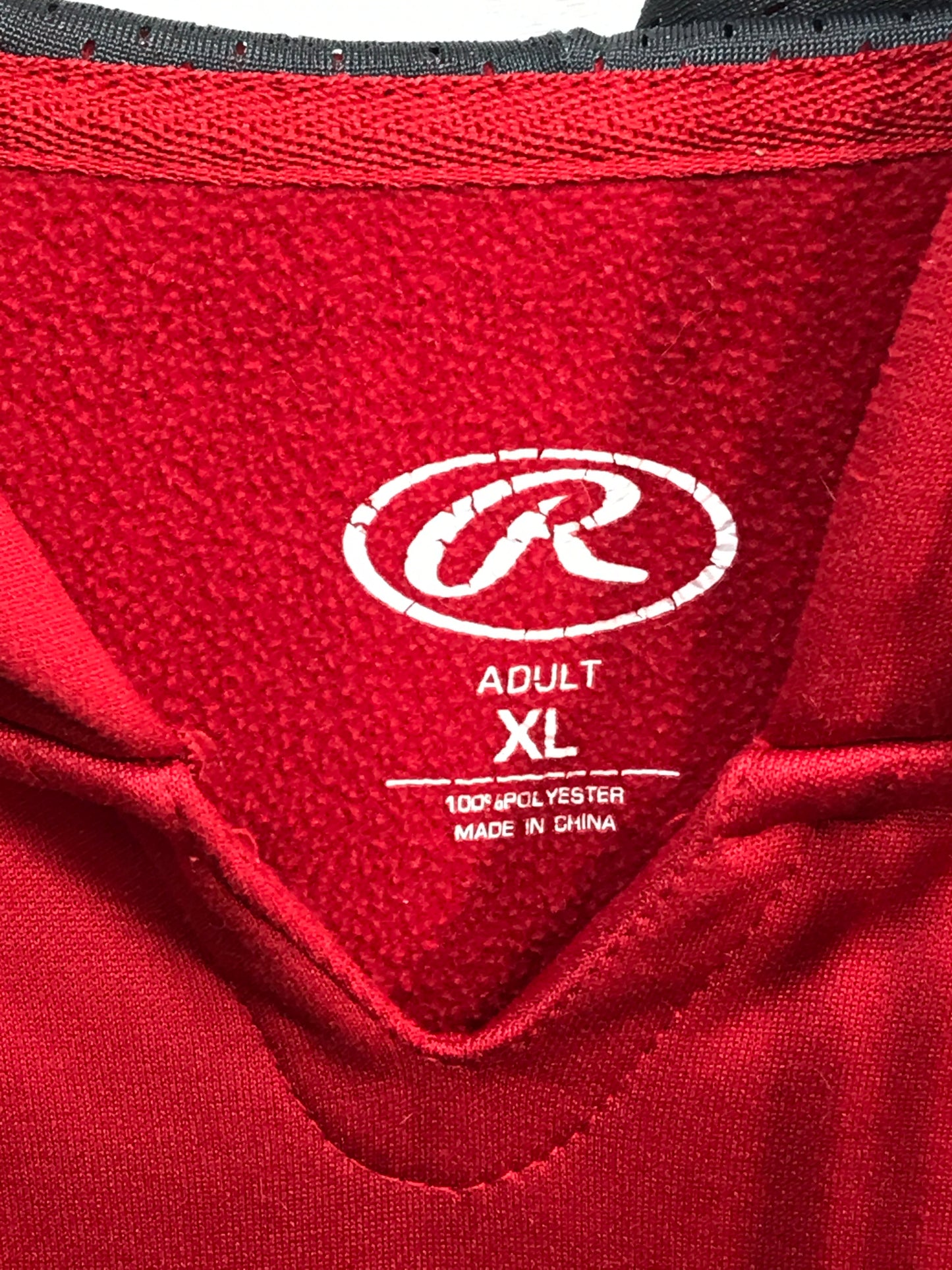 Rawlings Pro Baseball Hoodie Red Adult XL