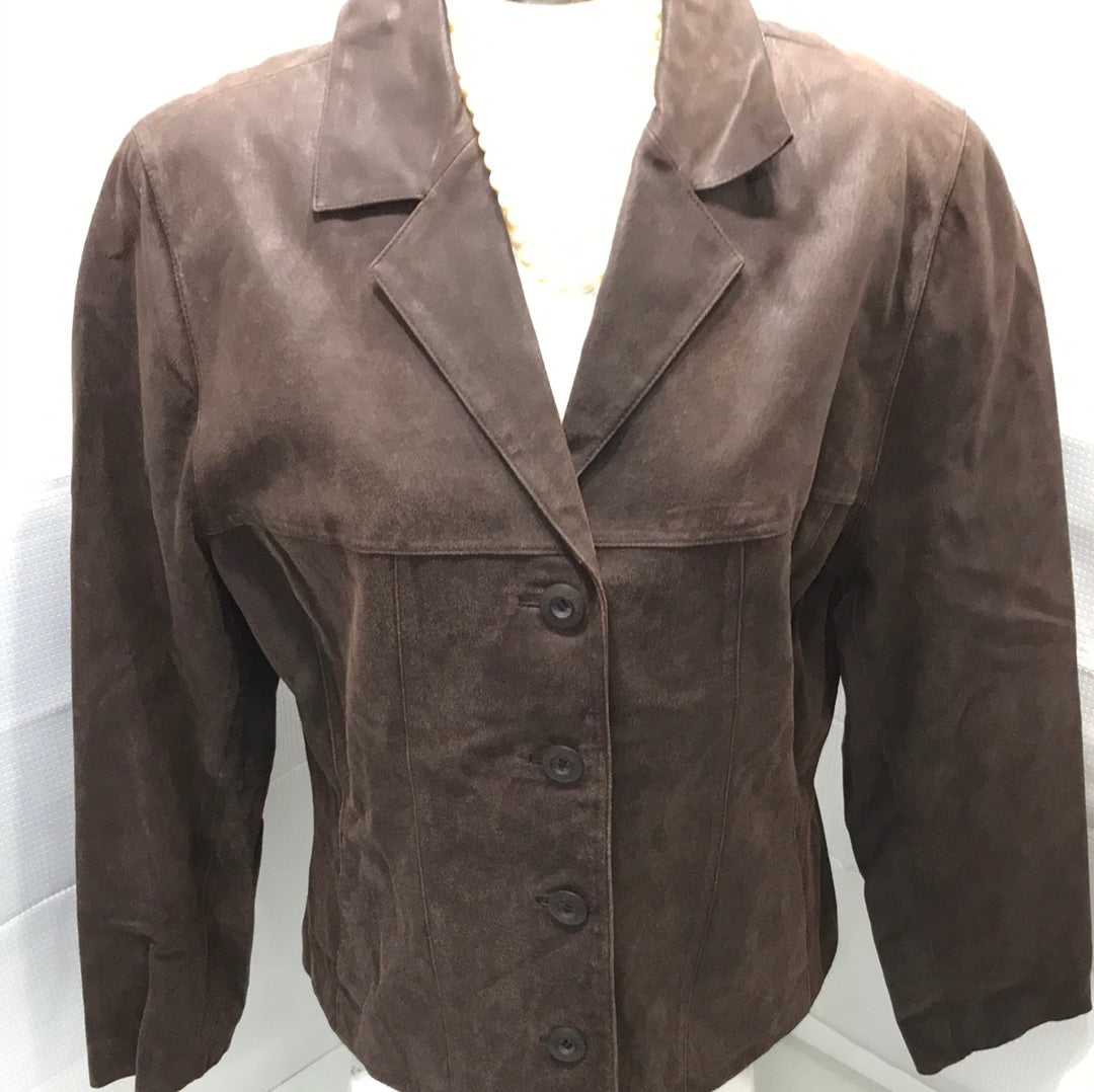 Wilsons Leather Brown Jacket Ladies M