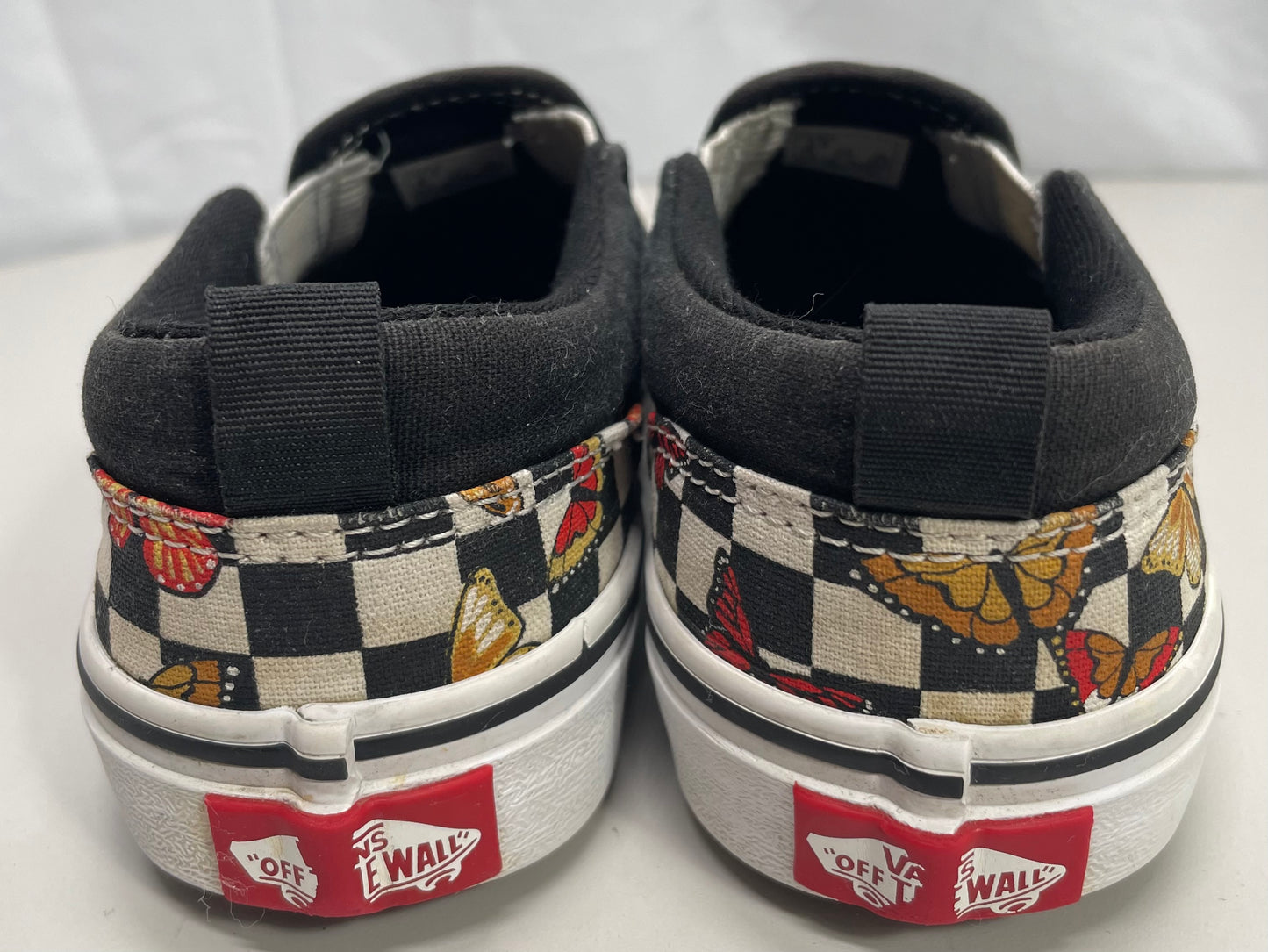 Vans Off the Wall Shoes Butterfly Canvas Slip On Missy 2.0