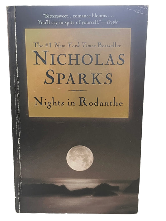 Nicholas Sparks Soft Cover Book NIGHTS IN RODANTHE