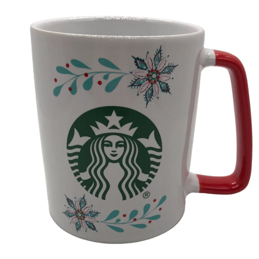 Starbucks 2020 Christmas Mug 11oz Logo Red Handle