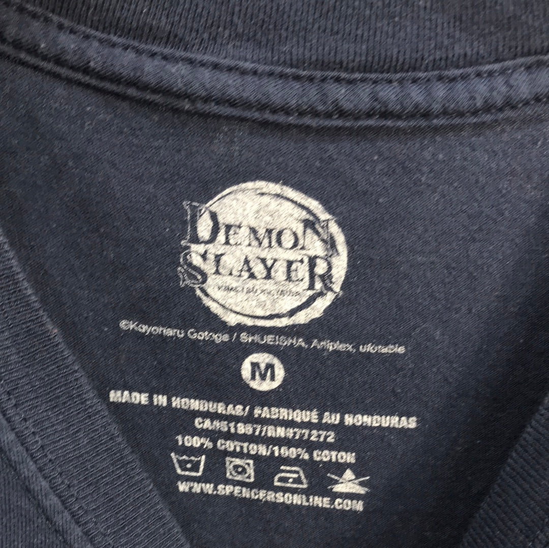 Demon Slayer Graphic Tee Black Adult M