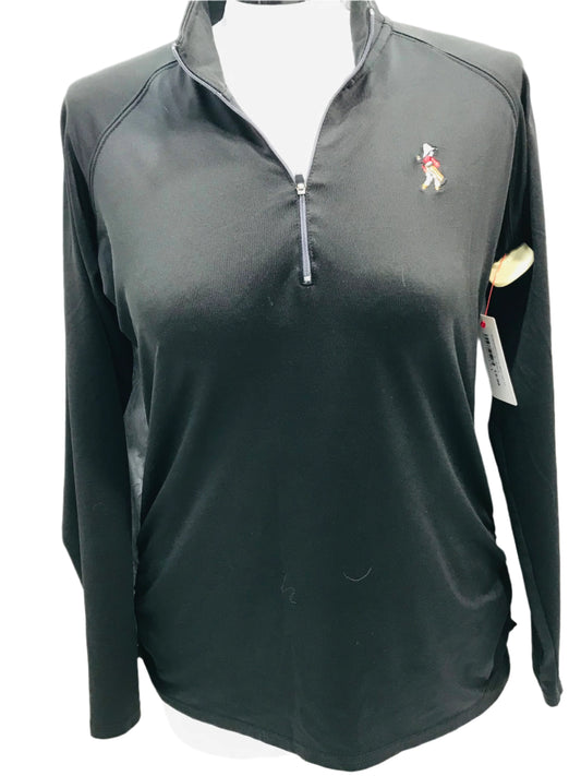 Oxford Golf Pinehurst Black Half Zip Pullover Ladies S