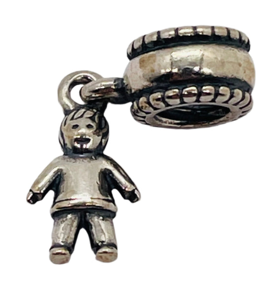 Sterling Silver 925 PANDORA  BEAD Dangly Child