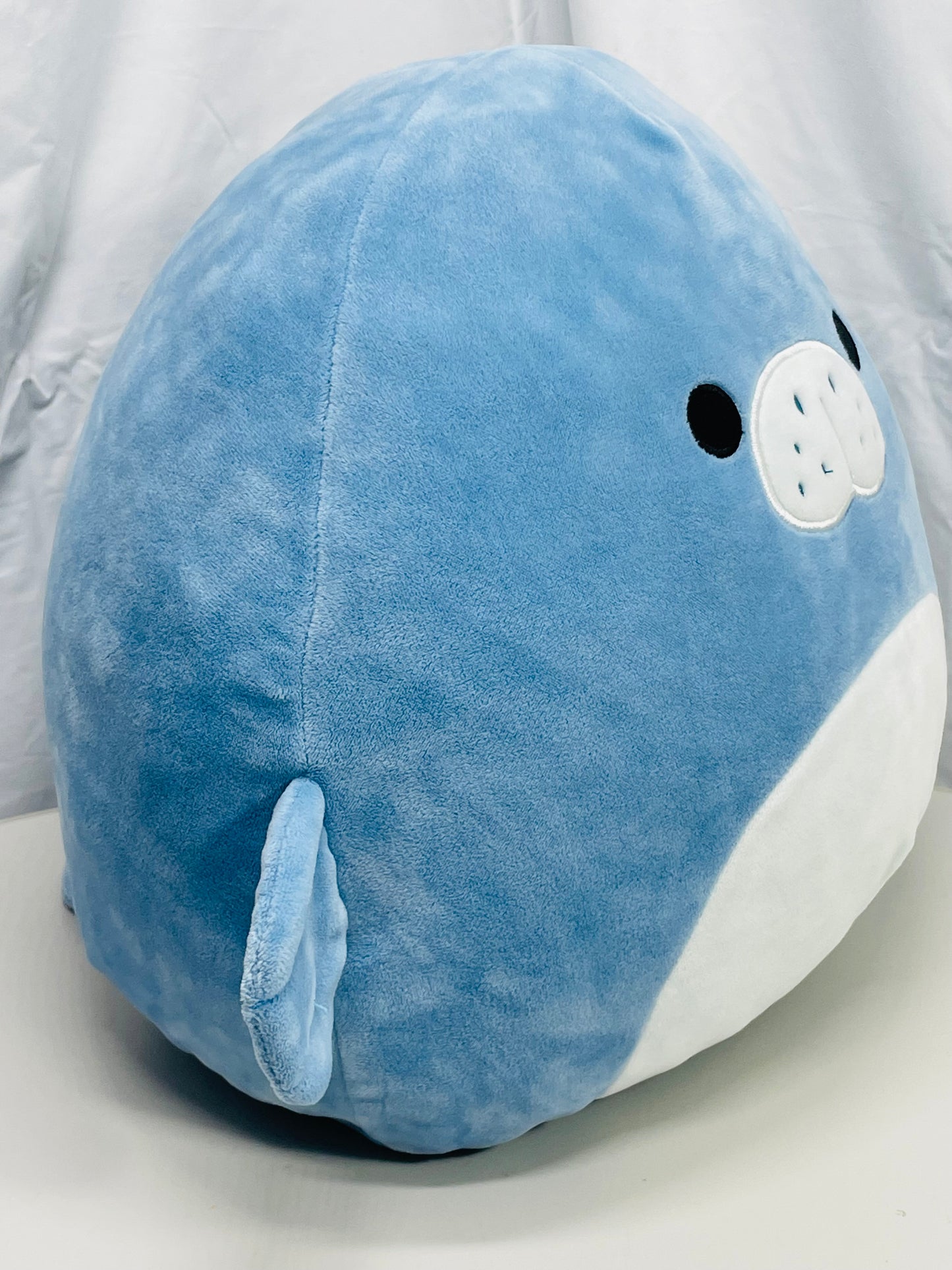 Squishmallows 12" Maeve Blue Manatee LT WEAR / STAINING Freshly Laundered