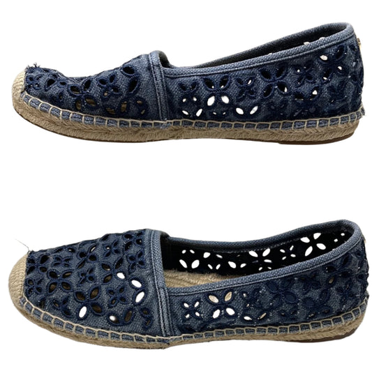 MK Michael Kors Denim Flower Lace Slip On SHOWS WEAR Ladies 6.5