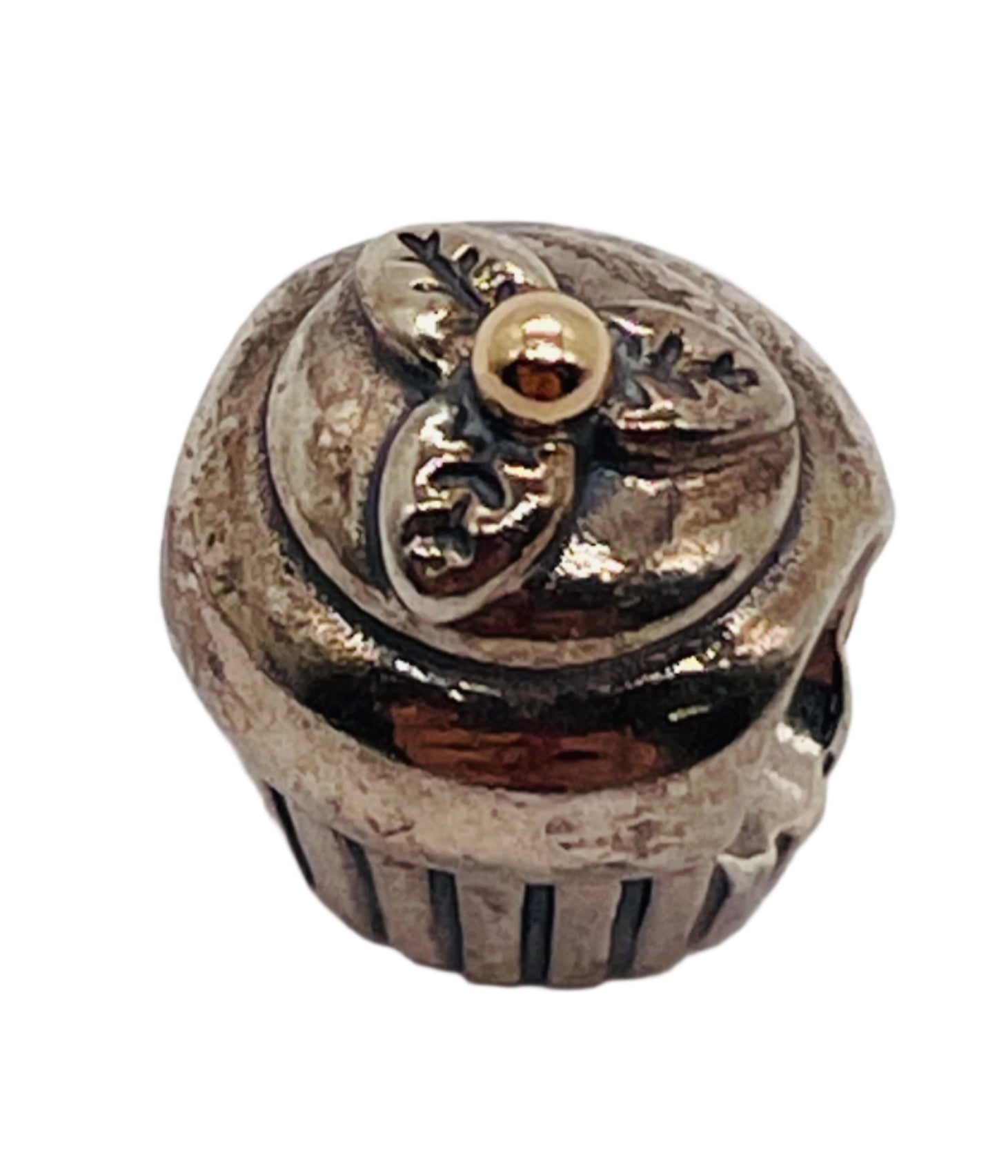 Sterling Silver 925 PANDORA BEAD Cupcake