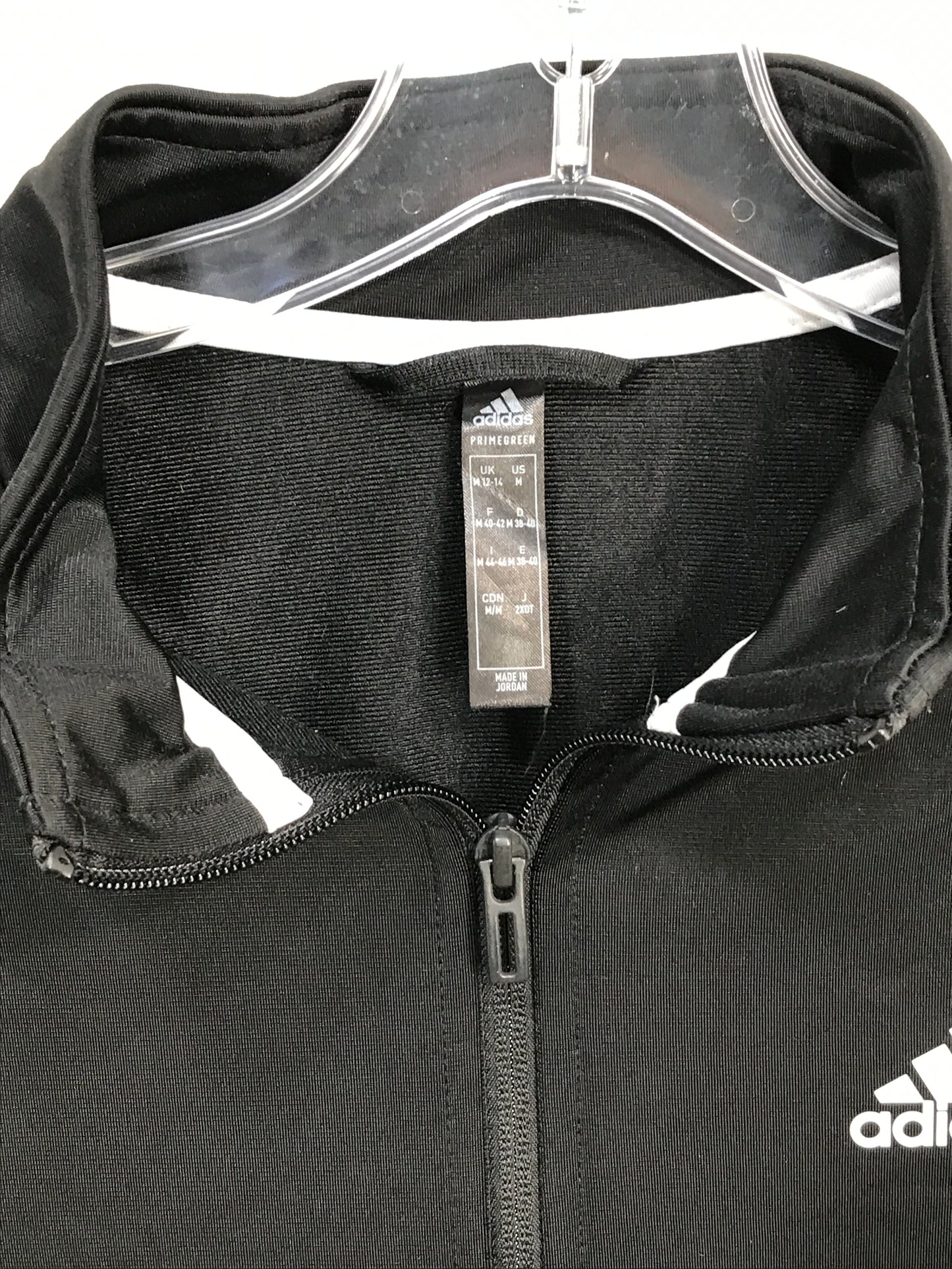 Adidas Black and White Jacket Boys M