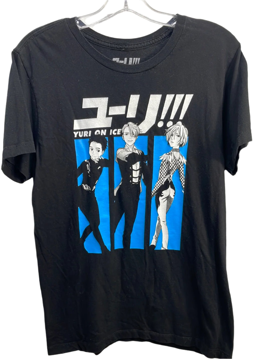 Yuri on Ice Anime Graphic Tee Black Adult M