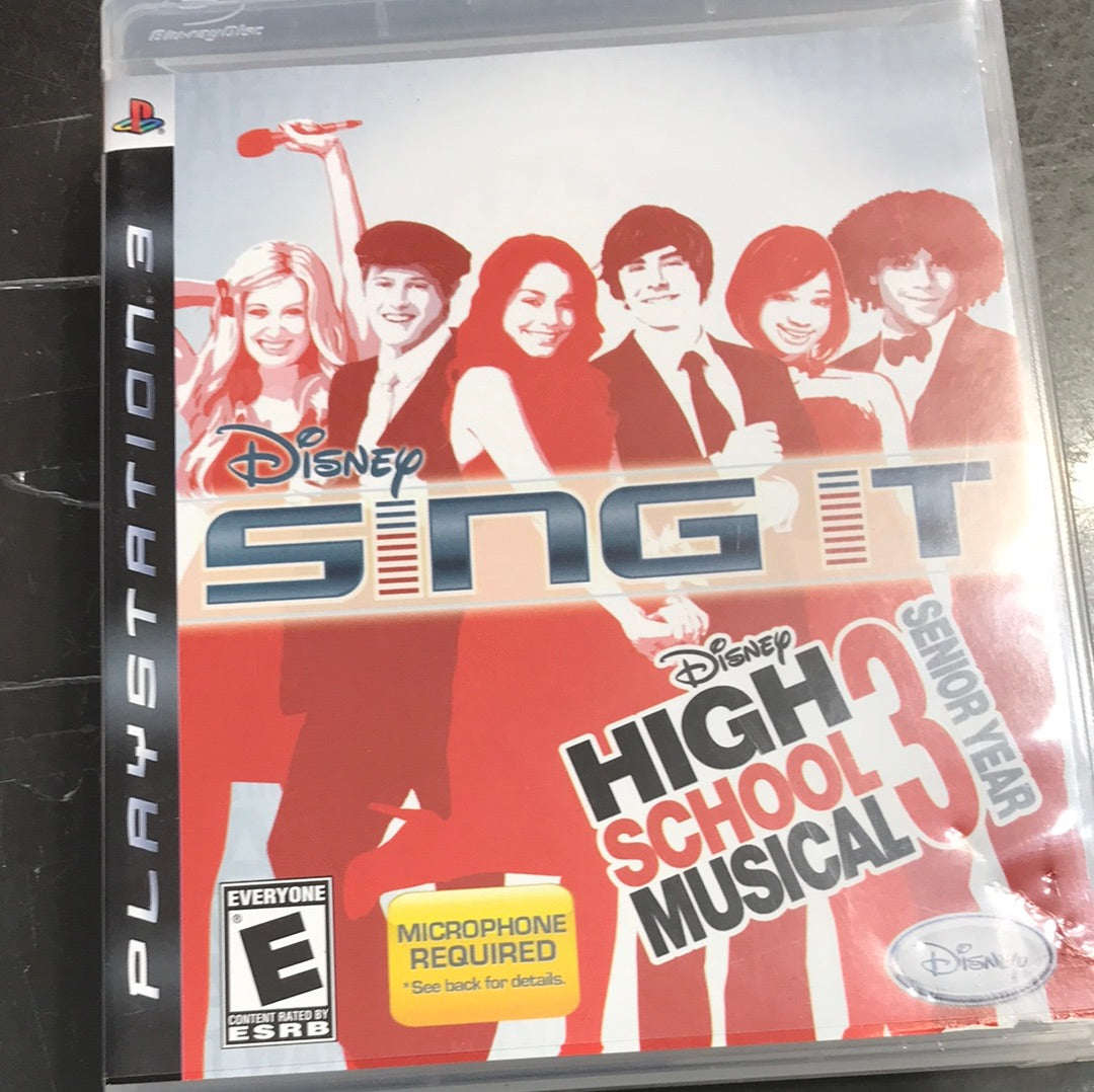 PS3 Game: Disney Sing It High School Musical 3