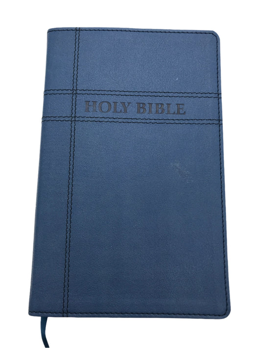 Bible Blue Leathersoft Cover NIV MISSING Dedication Page