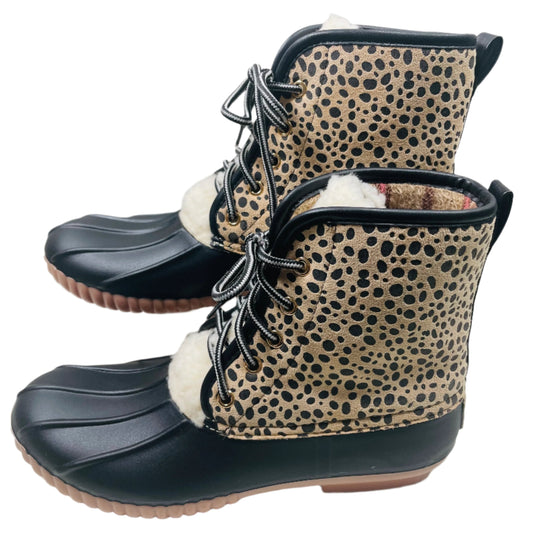 NWOT! Simply Southern Leopard Spot Duck Boots Ladies 9