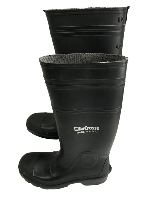 LaCrosse Black Rubber Boots Mens 8