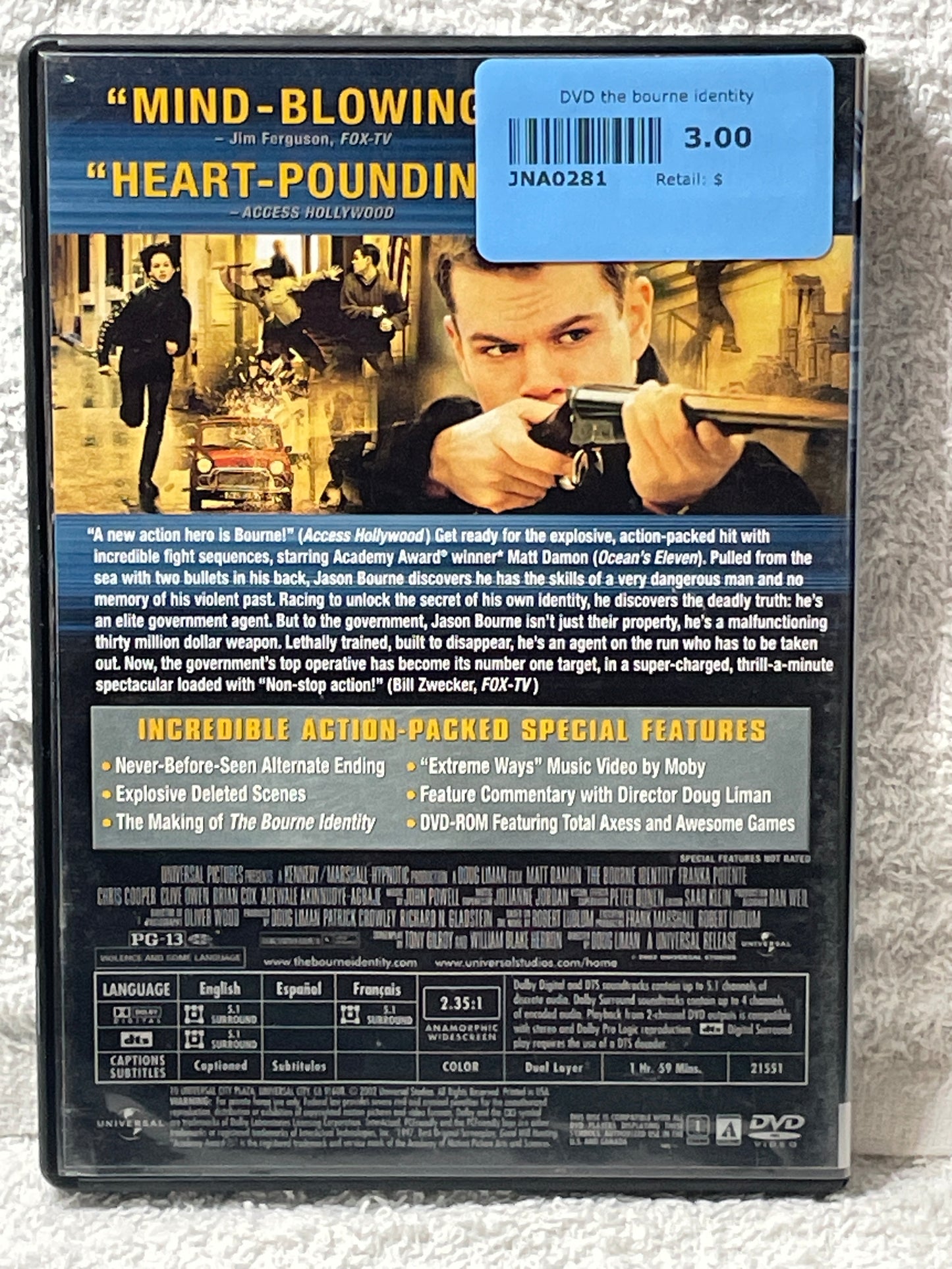 The Bourne Identity Collector's Edition WIDESCREEN