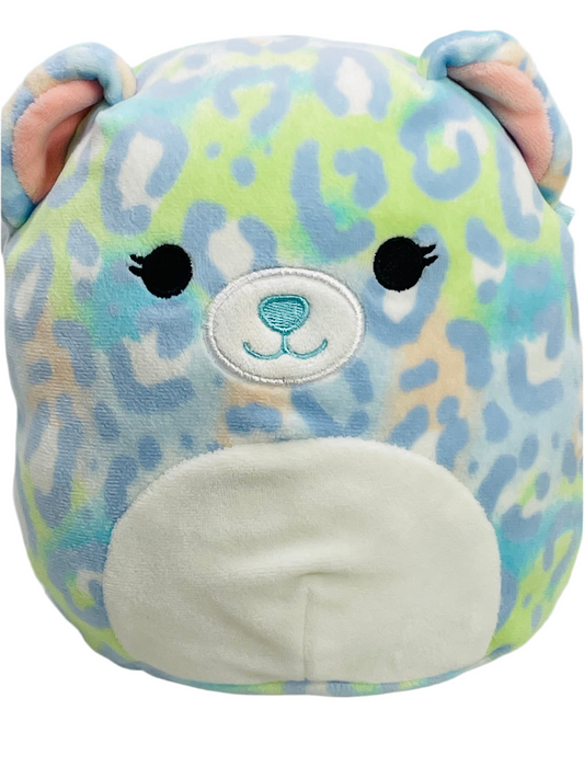 Squishmallows 8" Lindsay Blue Cheetah LT WEAR Freshly Laundered