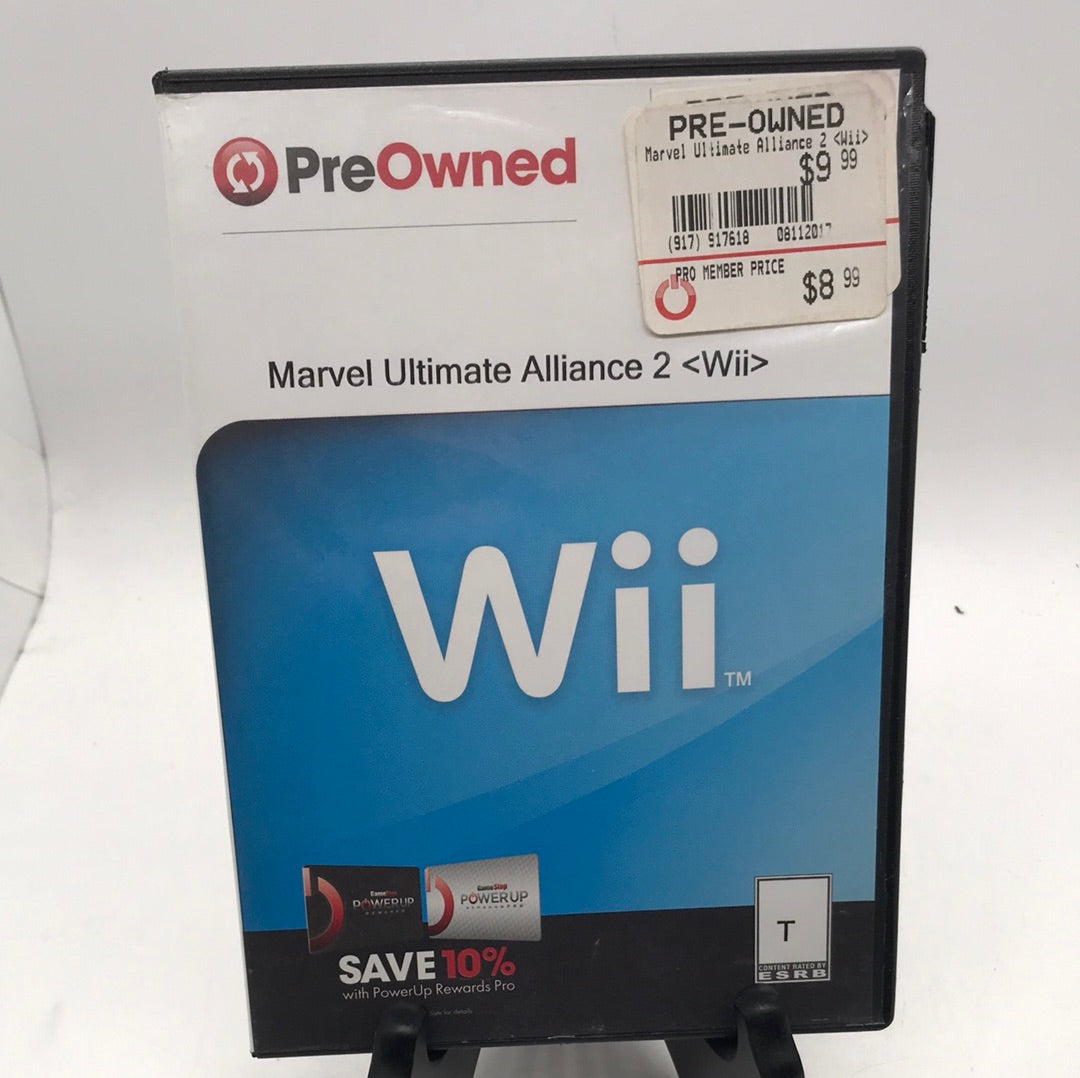 Nintendo Wii Game Marvel Ultimate Alliance 2 Not in Original Case