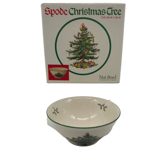 Spode Christmas Tree Nut Bowl CHIPPED