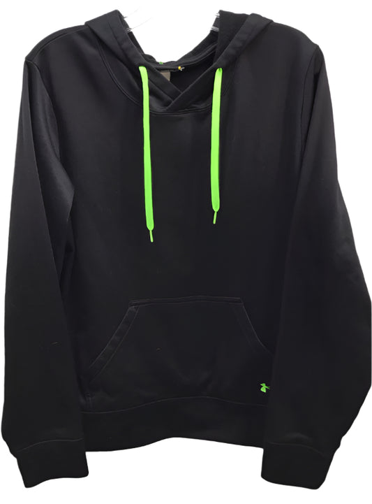 Under Armour Hoodie Black with Lime Green Logo  YOUTH L