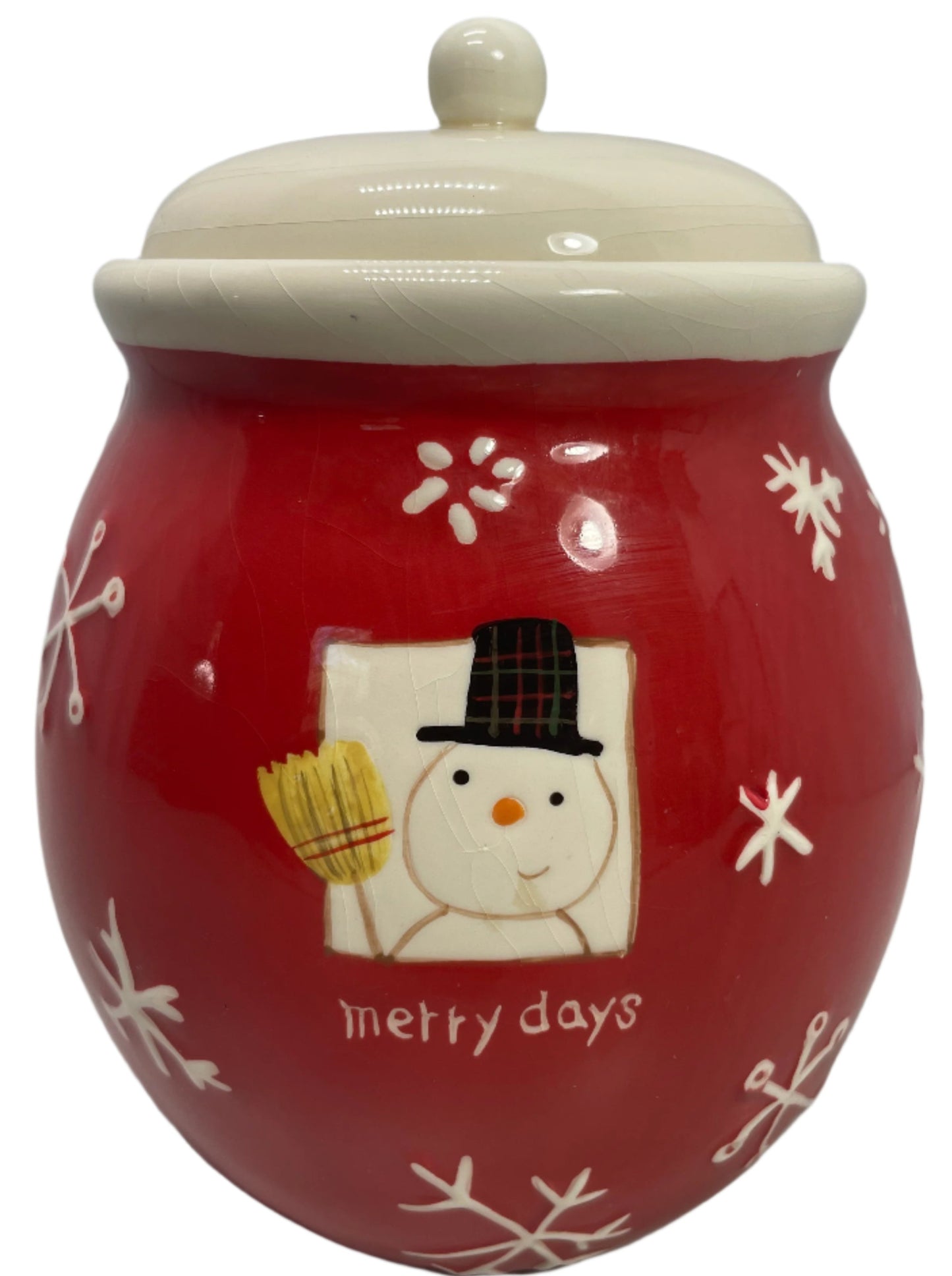 Hallmark Merry Days Cookie Jar w/ Lid