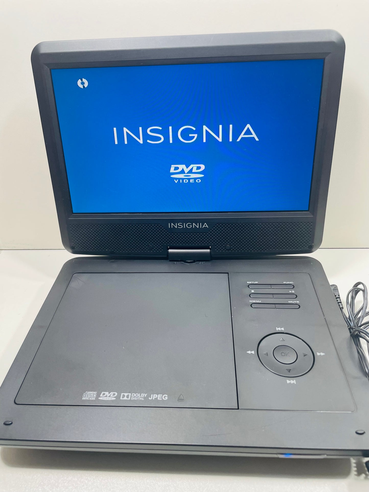 Insignia TESTED SHOWS WEAR Black Portable DVD Player w/Cord