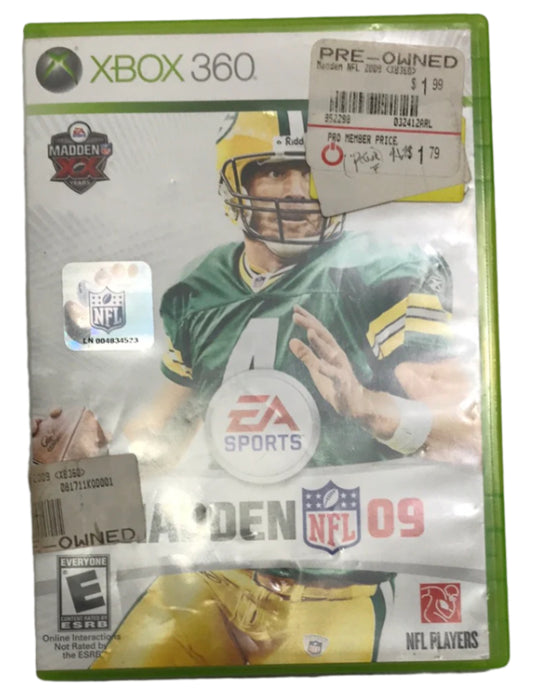 xbox 360 madden nfl 09 game