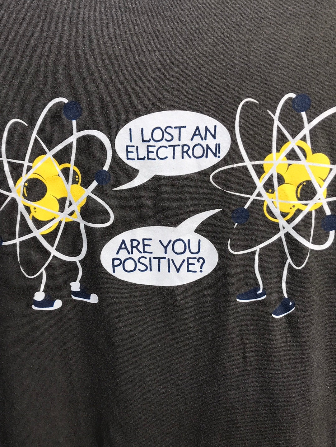 Science Joke Graphic Tee I Lost an Electron... Graphic Tee Adult M