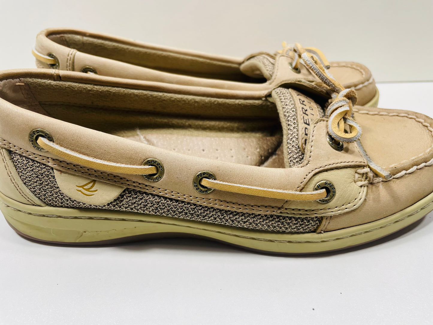 Sperry Top Sider Tan Leather Shoes Ladies 6.5