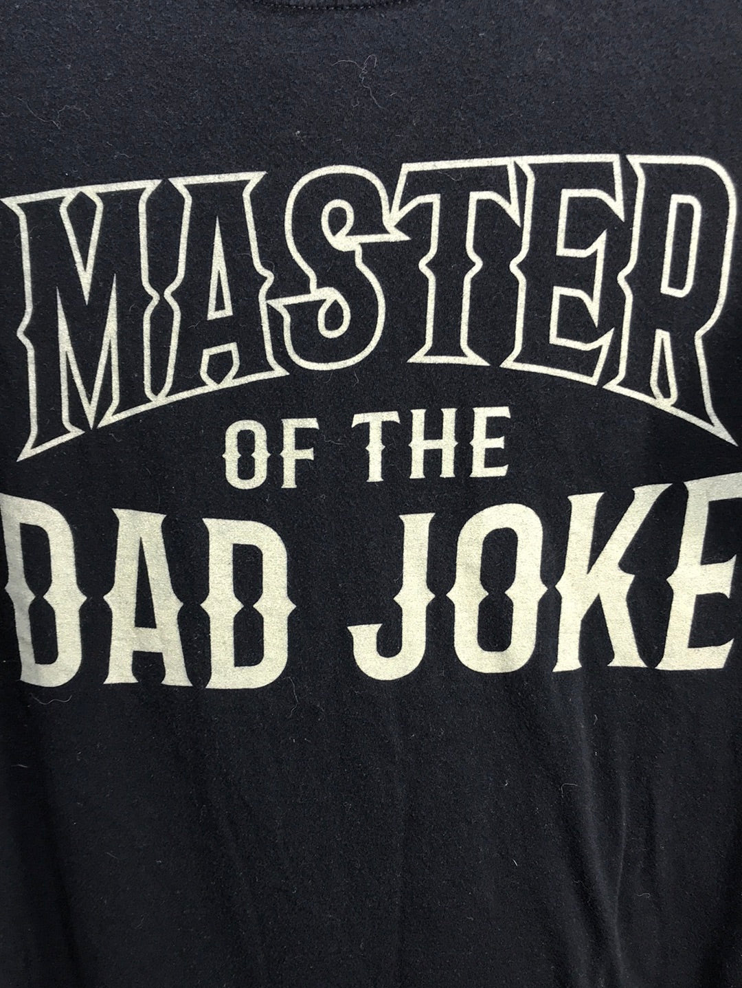 Master of the Dad Joke Graphic Tee Black Mens M