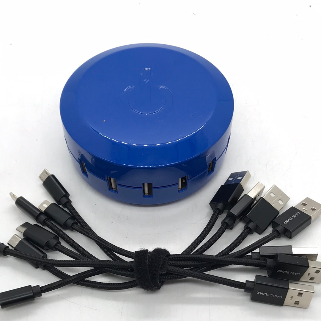 TESTED Limitless 7 Port Charging Hub BLUE