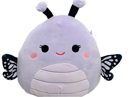 Squishmallows 8" Bibiana Purple Butterfly LT WEAR/Damage Freshly Laundered