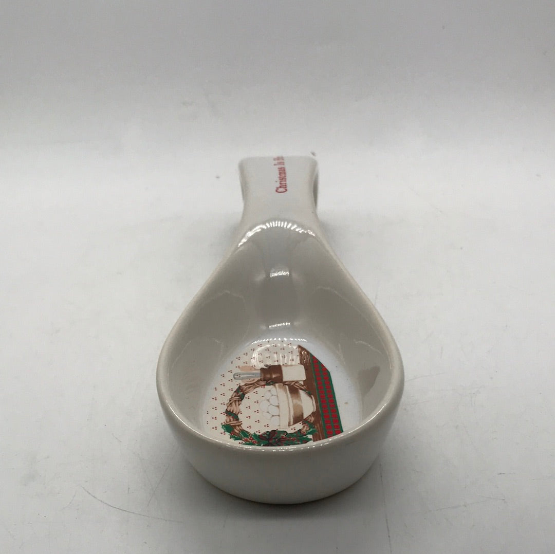 Vintage 1988 House of LLoyd Christmas Spoon Rest