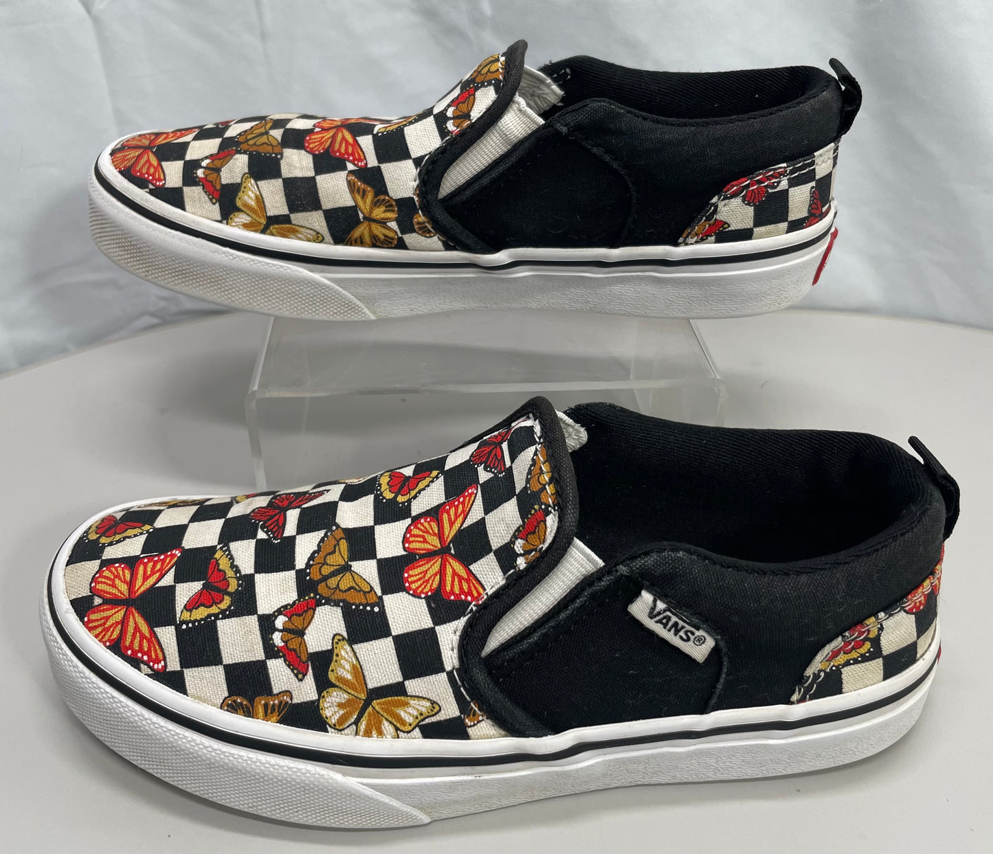 Vans Off the Wall Shoes Butterfly Canvas Slip On Missy 2.0