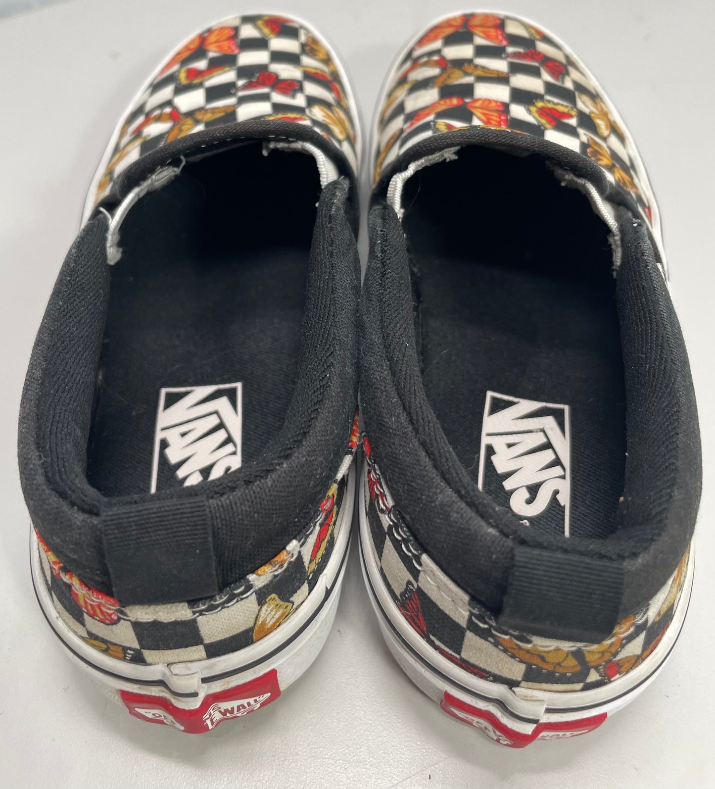 Vans Off the Wall Shoes Butterfly Canvas Slip On Missy 2.0