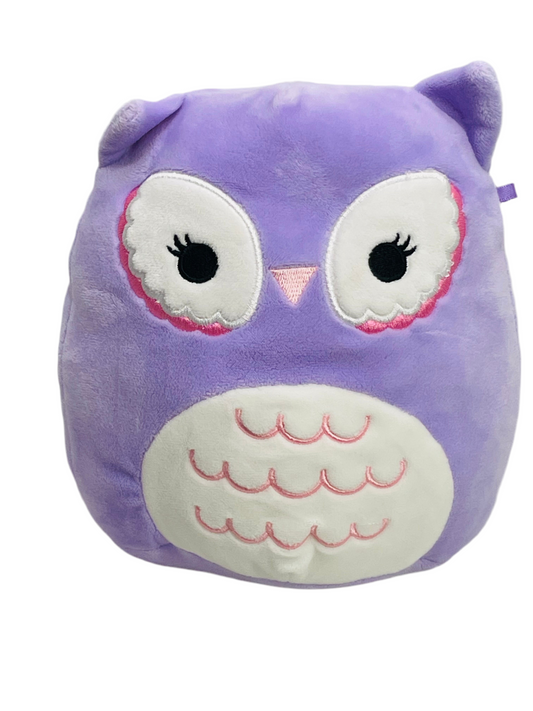 Squishmallows 8" Miranda Purple Owl LT WEAR Freshly Laundered