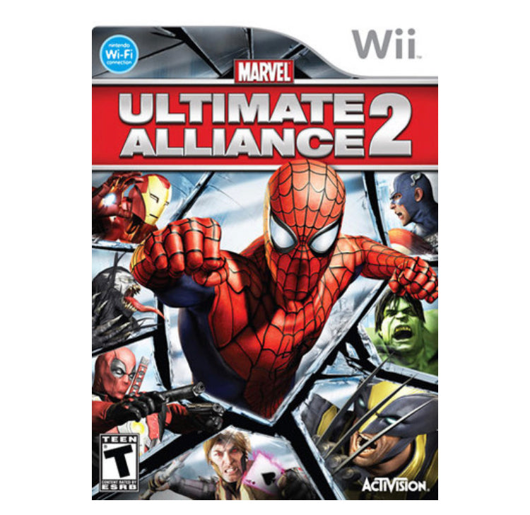 Nintendo Wii Game Marvel Ultimate Alliance 2 Not in Original Case