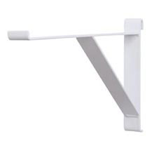 2 PC 12 inch White Contemporary Shelf Bracket for Wire Grid